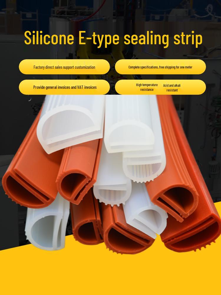 Silicone Sealing Strip: Acid & Alkali Resistant, High Temp Resistant, P & E-shaped for Oven, Steamer, Baking, Cold Storage.