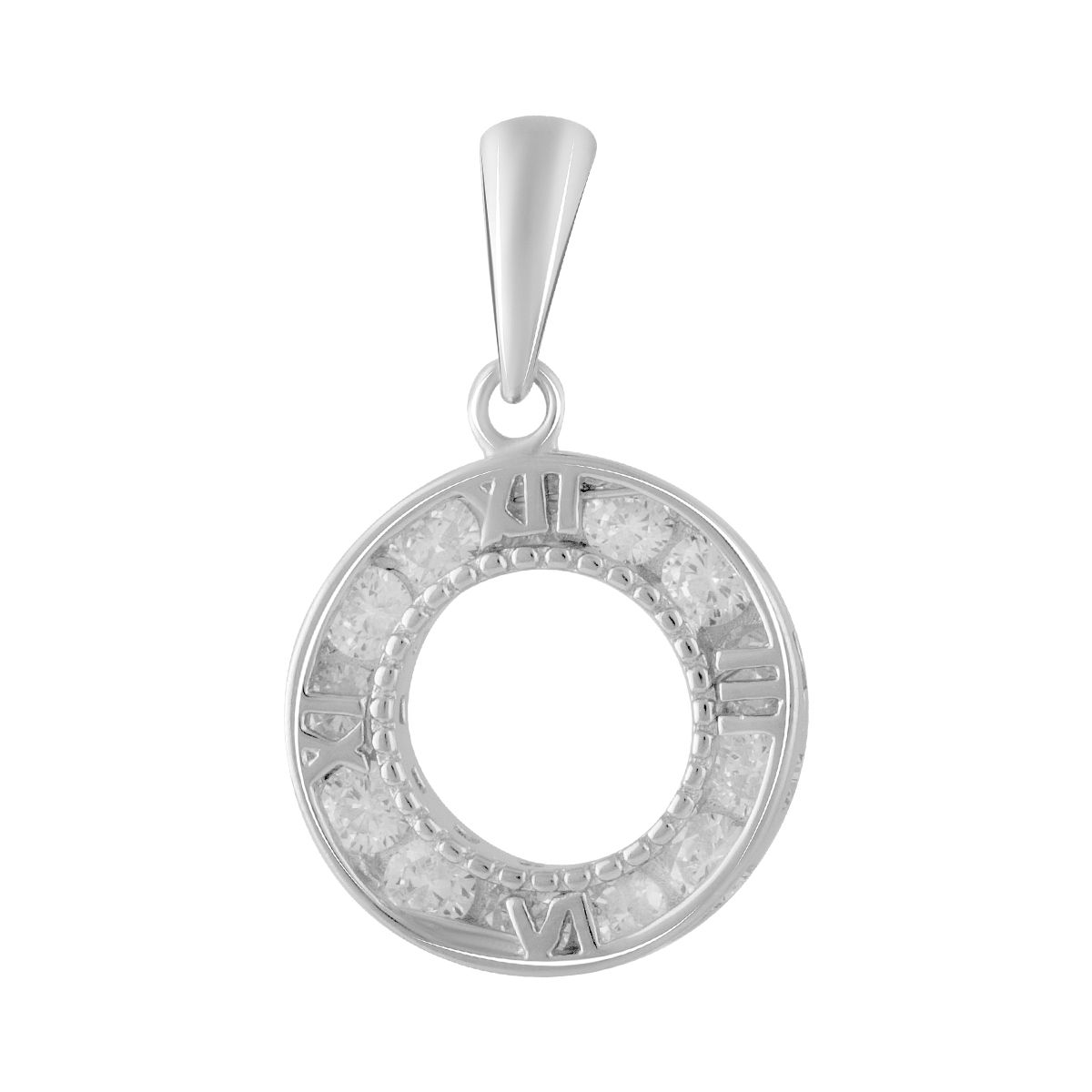 

Срібна каблучка з фіанітами (2086956) білий