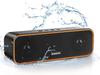 Bluetooth Speaker, IPX7 Waterproof, Wireless Stereo Portable Speaker for Bath, 36 Hours of Continuous Playback, TWS Support for Two Devices, Built-in