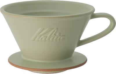 Kalita Kalita Kaffeefilter Mino Ware Keramik mit hoher Wärmespeicherung für 2 bis 4 Personen DACHI Kalita MI185 Pistazienwellen-Serie Made in Japan Filter