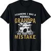 Grand-père Fête des Pères Cadeau Musique Batterie T-Shirt
