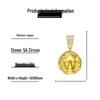 Trendy Hip Hop Medusa Zircon Pendant Necklace for Men