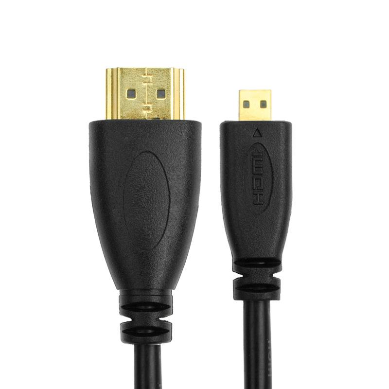 HDMI To MicroHDMI High-Definition Cable for Computer, TV, and Mobile Phone Connectivity