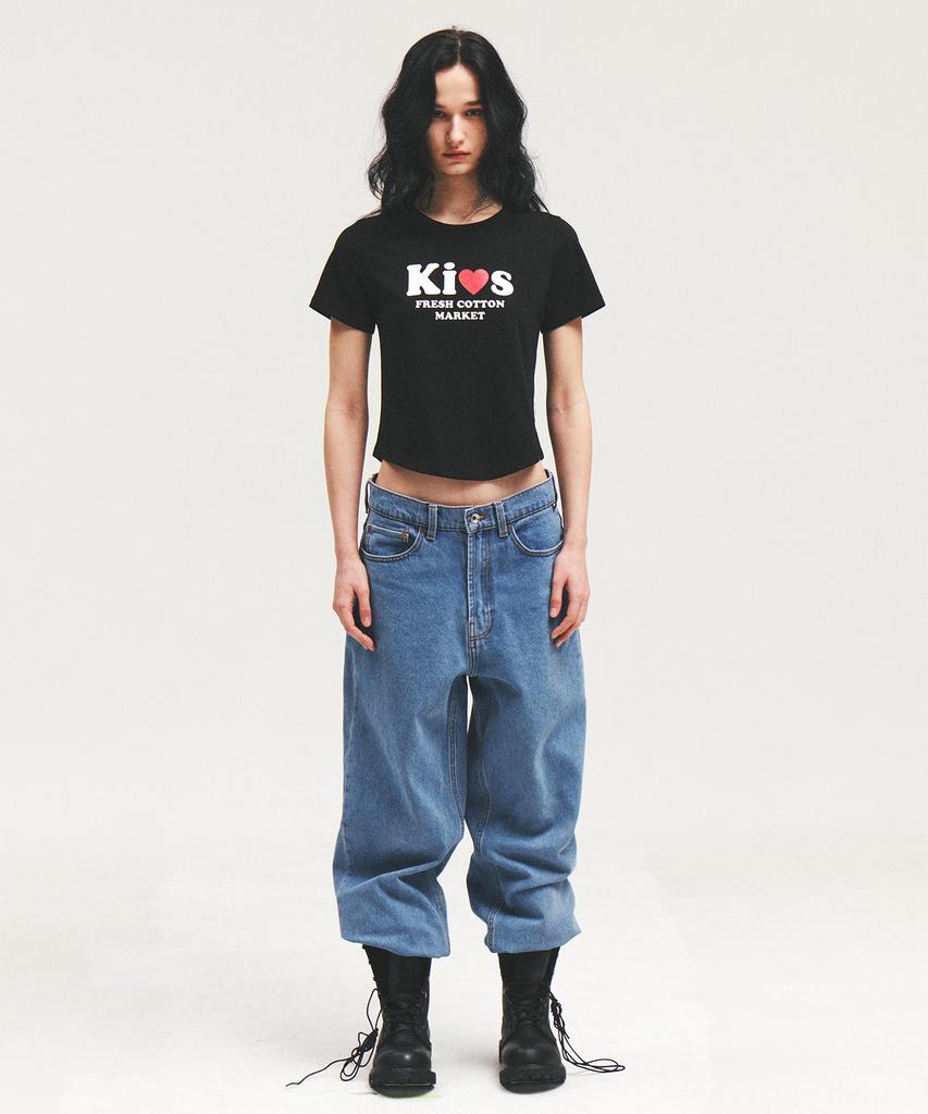 Kimseupeulesikoteunmakes I Love Kiss Tee Black