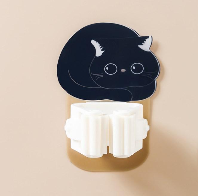 Punch-Free Mop Holder: Strong Hook for Bathroom & Household