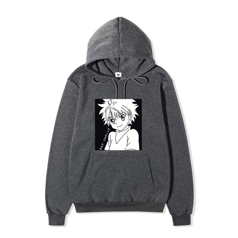 Hunter X Hunter Killua Zoldyck Japanese Anime Hoodie Sweatshirt Casual Unisex Autumn Winter Fleece Streetwear Tops