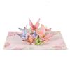 3D French Romantic Butterfly Pop-Up Greeting Cards for Teacher's Day