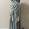 Mesh Weave Tassel Belts Retro Woven Tassel Waistband Fashion Bohemian Style Belts  Jeans Decorative