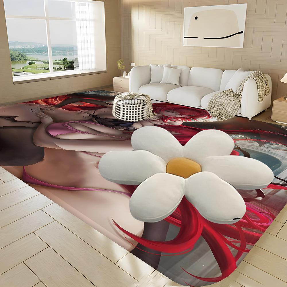 Anime High School DxD Floor Mat INS Style Soft Bedroom Floor House Laundry Room Mat Anti-skid Bedside Area Rugs