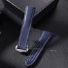 For Omega Sailcloth Nylon Watch Band 20mm 22mm Waterproof Sailcloth Strap Black Blue Men Sport Bracelet Folding Buckle Wristband