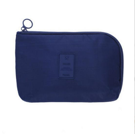 New Multi-functional Travel Storage Bag with Power Bank, Data Cable, Charger, and Makeup Compartments.