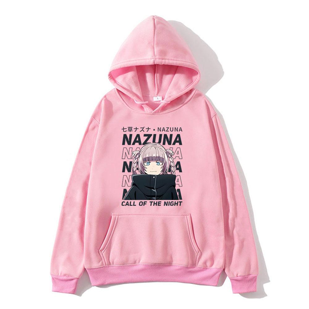 Anime Hoodies Call of The Night Yofukashi No Uta Print Unisex Women Fashion Oversized Sweatshirts Hoodie Harajuku Pullover Clothing