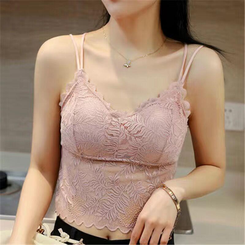 Sexy Bra Women's Lace Bralette Floral Lingerie Wireless Padded Seamless Bras