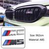For Performance E60 E36 E90 X2 X1 X3 X5 E46 M3 1Pcs 7.3cm 9cm M Logo 3D ABS Car Styling Front Grille Badge Emblem Accessory
