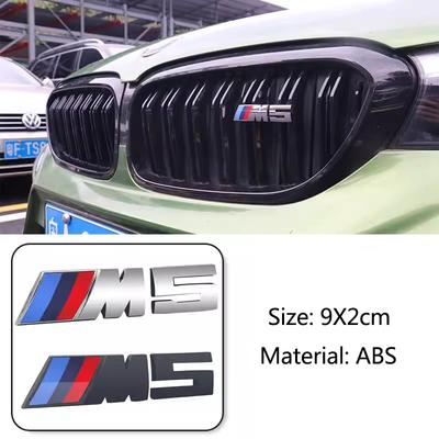 WQQ23 For Performance E60 E36 E90 X2 X1 X3 X5 E46 M3 1Pcs 7.3cm 9cm M Logo 3D ABS Car Styling Front Grille Badge Emblem Accessory