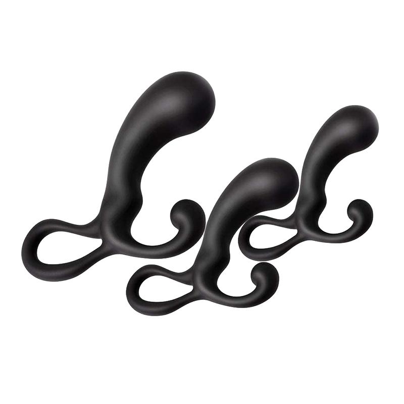 Portable Prostate Massager Masturbator Ass Anal Butt Plug Dilator Dildo Silicone Open G Spot Buttplug Sex Toys For Men Women