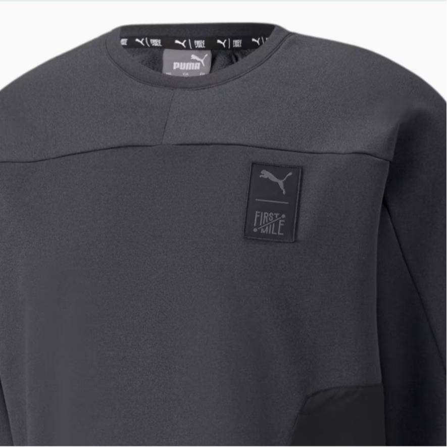 Puma Eco-Friendly Series Brand Logo Sports Hoodie Men hoodies Black 521005-01