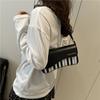 Fashion small square bag women's 2025 summer new piano music note personalized shoulder bag messenger bag sweet portable women's bag