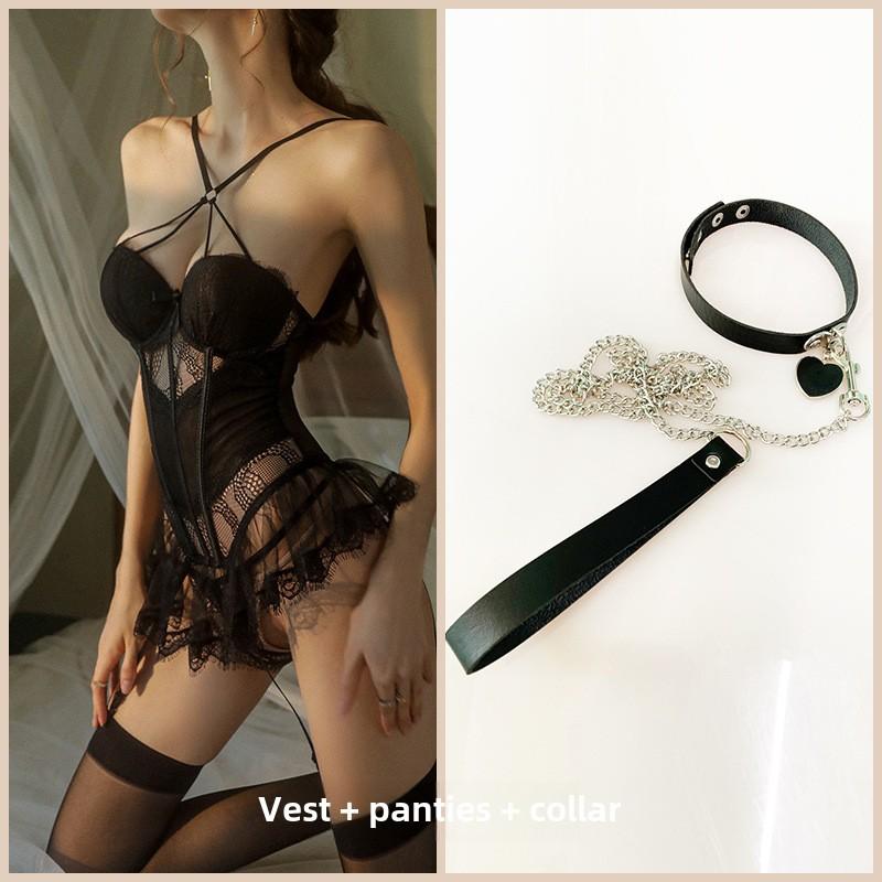 Sex Lingerie Sexy Small Breasts Show Big Gathering Seduction Passion Suit Pajamas