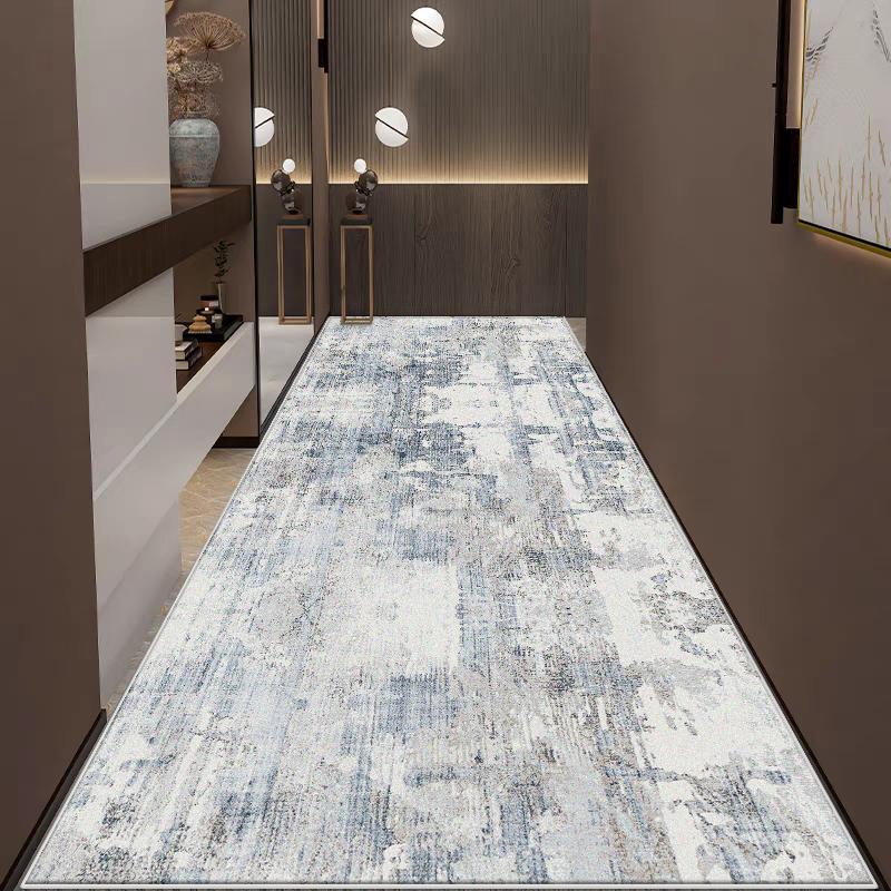 Moderner Flurläufer Teppich für Flur Wohnzimmer Dekoration Heim Gang Bodenmatten Luxus Eingangsbereich Dekor Bereich Langer Streifen Teppich