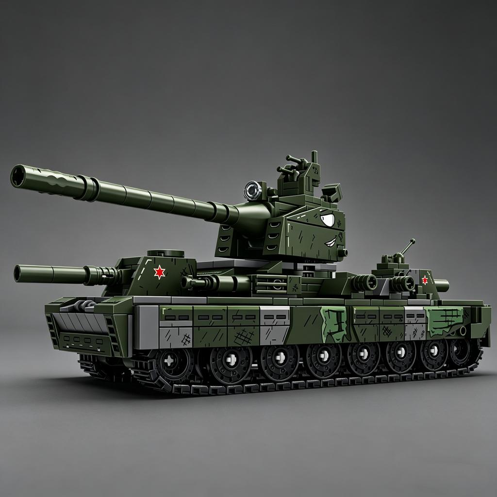 World War II Tank Guards Division Giant Maus Assembly Scale Model Building Block Set Learning Educational Toy for Boys Girls MOC Display Piece