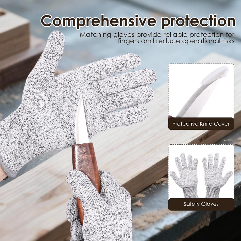 22/10Pcs Wood Carving Kit Woodworking Carving Knives Tool Whittling Cutter Gouges for Carpenter DIY Craft Beginner Enthusiastic