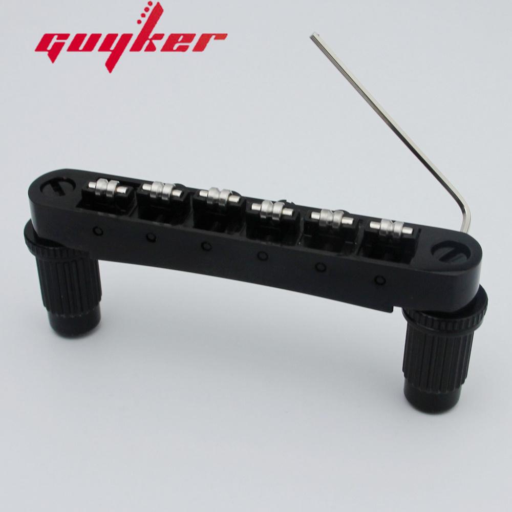 Guyker Tune-O-Matic Rollensattel Gitarrenbrücke für Lp Sg 6-Saiten Gitarren Elektrische Gitarre