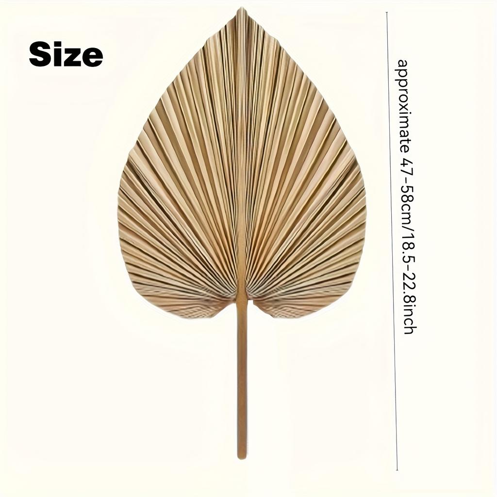 Abanico de hoja tropical bohemio, con tallos de flores, adecuado para jarrones, grandes decoraciones de boda bohemias, decoración del hogar, aniversarios