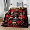 Guns n'roses band retro printed blankets Flannel Warm Blanket Soft Comfort Blanket Home Travel Blankets Bedding birthday gift