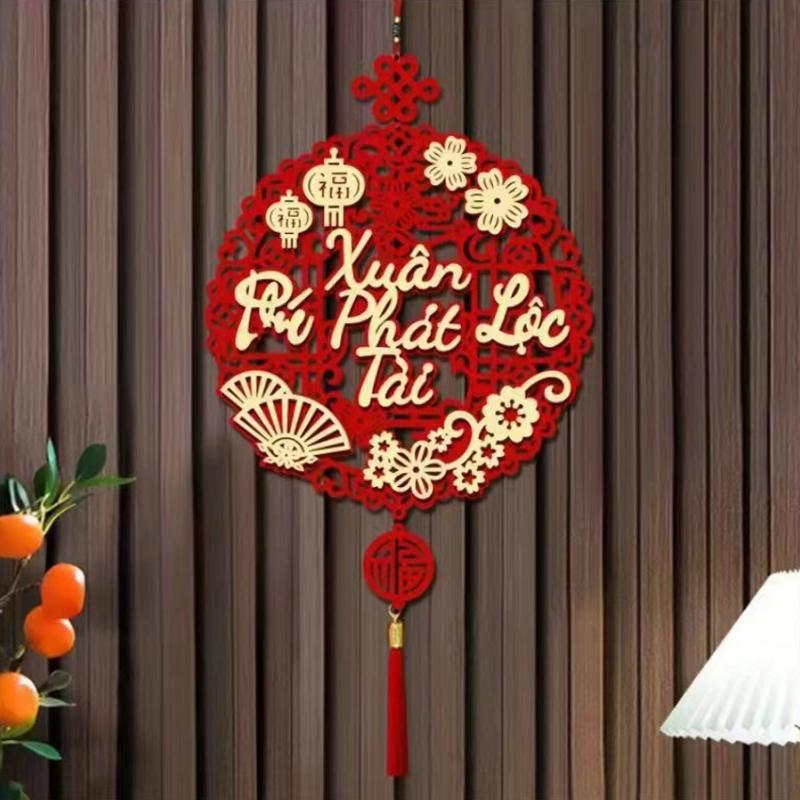 Vietnamese New Year Hanging Pendants With Tassel Window Door Party Hanging Ornament 2026 Spring Festival Home Decor Accessories