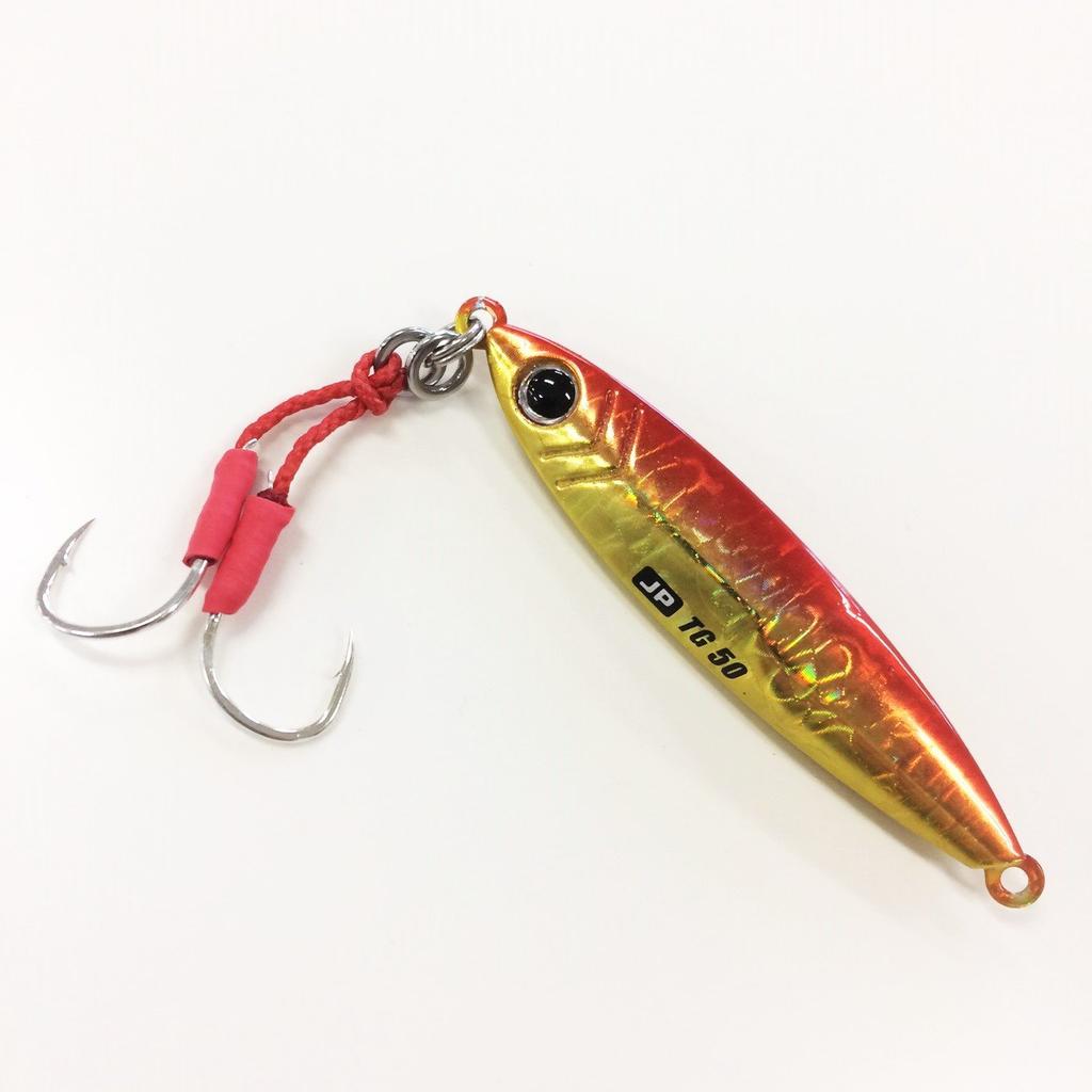Major Craft Metal Jigpara TG Red Gold Jig, 50g, JPTG-50#3,