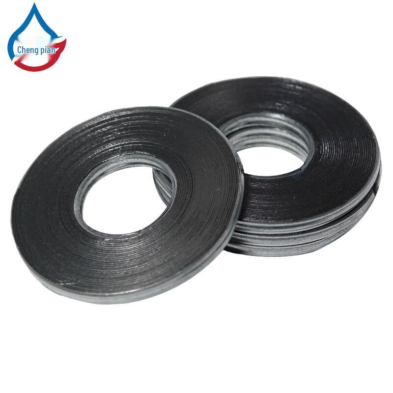 Graphite Spiral Wound Flange Gasket, DN25 (10-Pack)