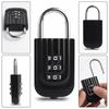 Electroplated Steel Shackle Code Lock Compact Lightweight Password Lock Padlock  Gym Locker