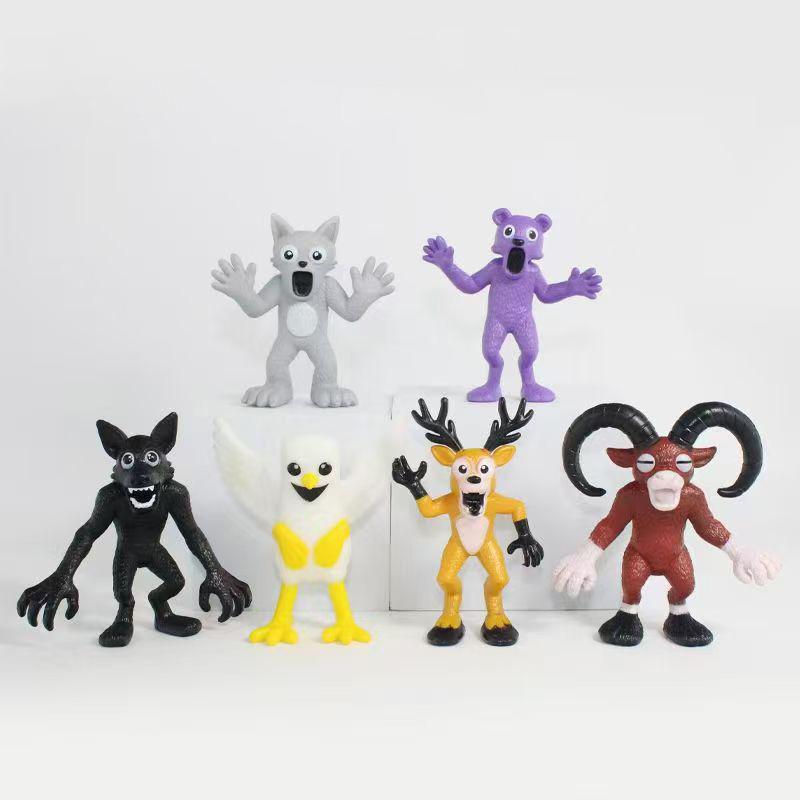 99 Nächte im Wald Figuren Figuren Figurine Reiher Ziege Wolf Hirsch 99 Nächte im Wald Figurine Plastikspielzeug Geschenke