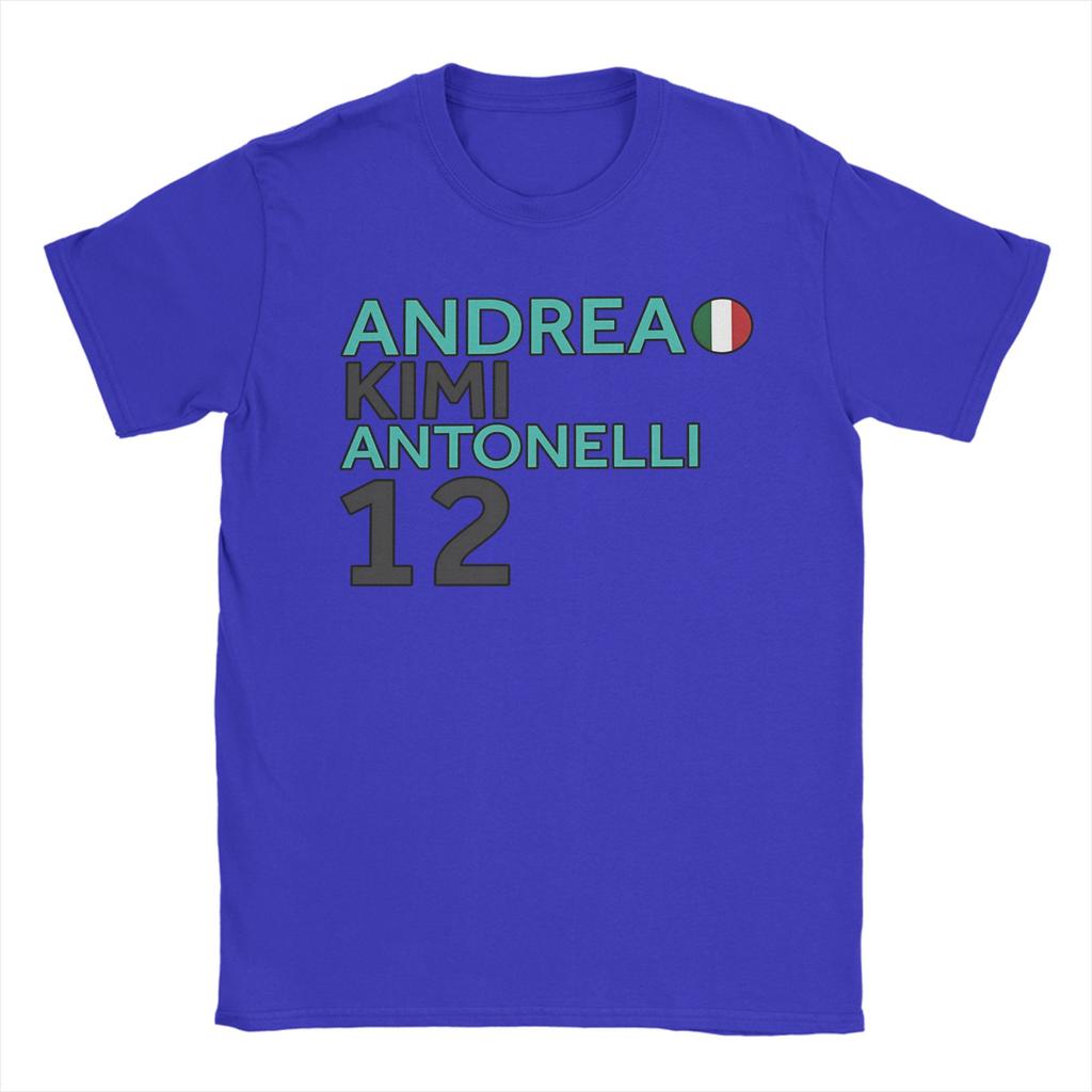 Mens Andrea Kimi Antonelli T Shirt 100 Cotton Clothing Leisure Short Sleeve Crew Neck Tee Shirt Plus Size TShirts