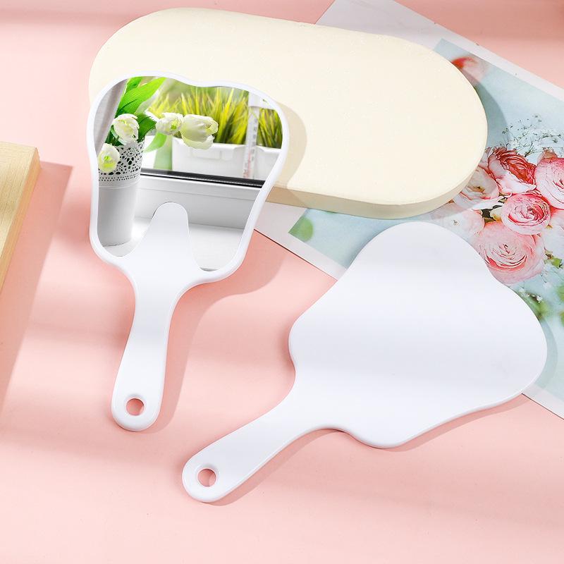 Specchio per Trucco Portatile HD in Plastica per Denti - Compatto e Portatile per Ragazze