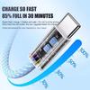 60W USB Type C To Type C 6A Cable Data Line For Iphone 15 16 Samsung Xiaomi Fast Charging USB C To C Cable Type C Data Charger