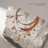3Pcs/Set Vacation Fish Starfish Shell Seed Bead Necklace Summer Beach Ocean Theme Boho Choker Jewelry For Women