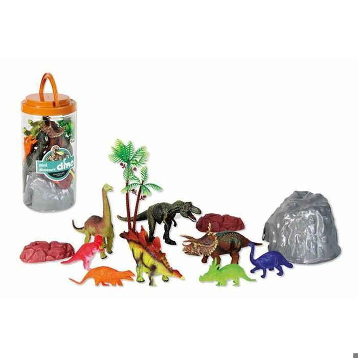 Animaux - Playset seau dinosaures - 22 x 17 cm - Multicolore - Dès 3 ans
