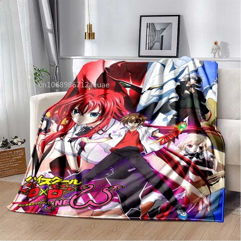 Cartoon Sexy Girl High School DxD Anime 3D Blanket Cover Flannel Blankets for Beds Sofas Warm Bed Sheet Soft Blanket