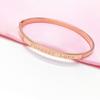 Rose Gold Plated Purple Gold Letter Shiny Colored Gold Bracelet Women'S Exquisite Jewelry Fashion
