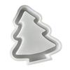 1/3Pcs Christmas Tree Silicone Mold DIY Handmade Hollow Xmas Tree Ornament Crafts Mold Gypsum Cement Epoxy Resin Casting Mold