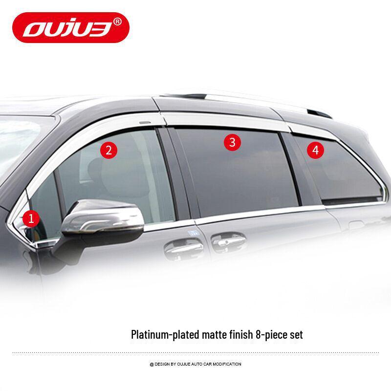 Suitable Electroplated Rain Guards & Window Visor Strips for 2021 Toyota Sienna