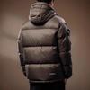 Men's Italian Winter Thick Hooded Down Jacket - 90% Duck Down, Short, Loose, Plus Size Puffer.