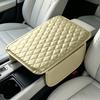 Easy Install Armrest Cushion Car Center Console Cover, Faux Leather Cover for Car, Anti Scratch Protector Universal Middle with Side Storage Pockets