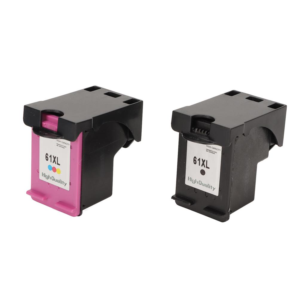 2 Stück Farbige Schwarze 61XL Tintenpatronen Ersatz für HP für Envy 4500 für Deskjet 1000 1056 1510 1512 1010 für
