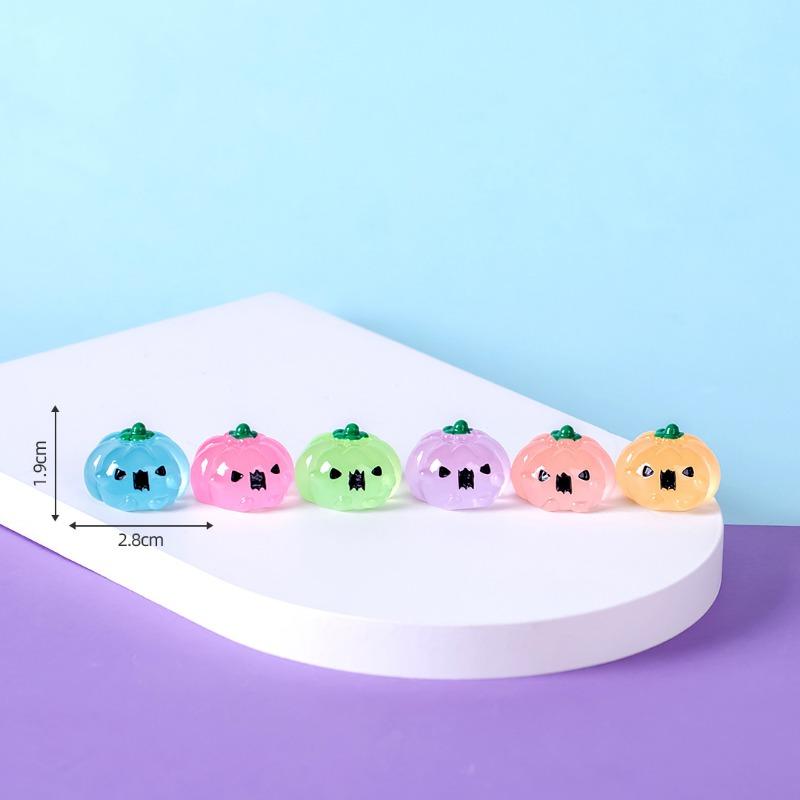 Micro-landscape Cute Glow-in-the-dark Halloween Ghost Pumpkin Decorative Accessories Car Desktop Small Ornaments