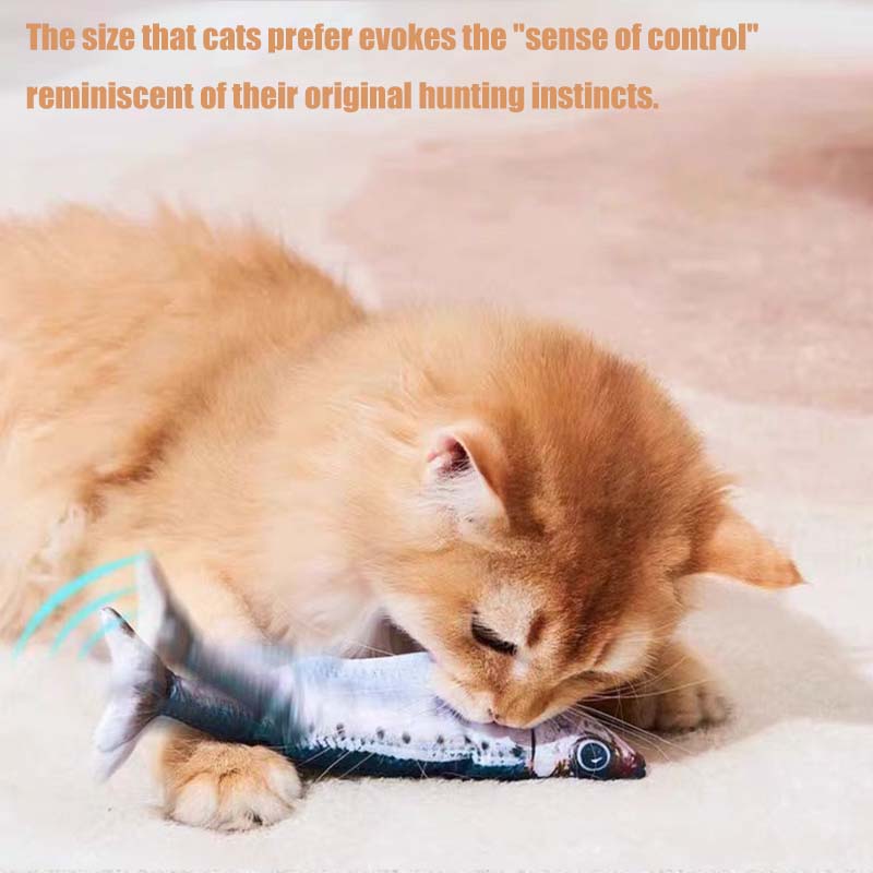 Interactive Cat Toys For Indoor Smart Automatic Cat Toys Fun Electric Interaction Fish For All Breeds Boredom Exercise Solution