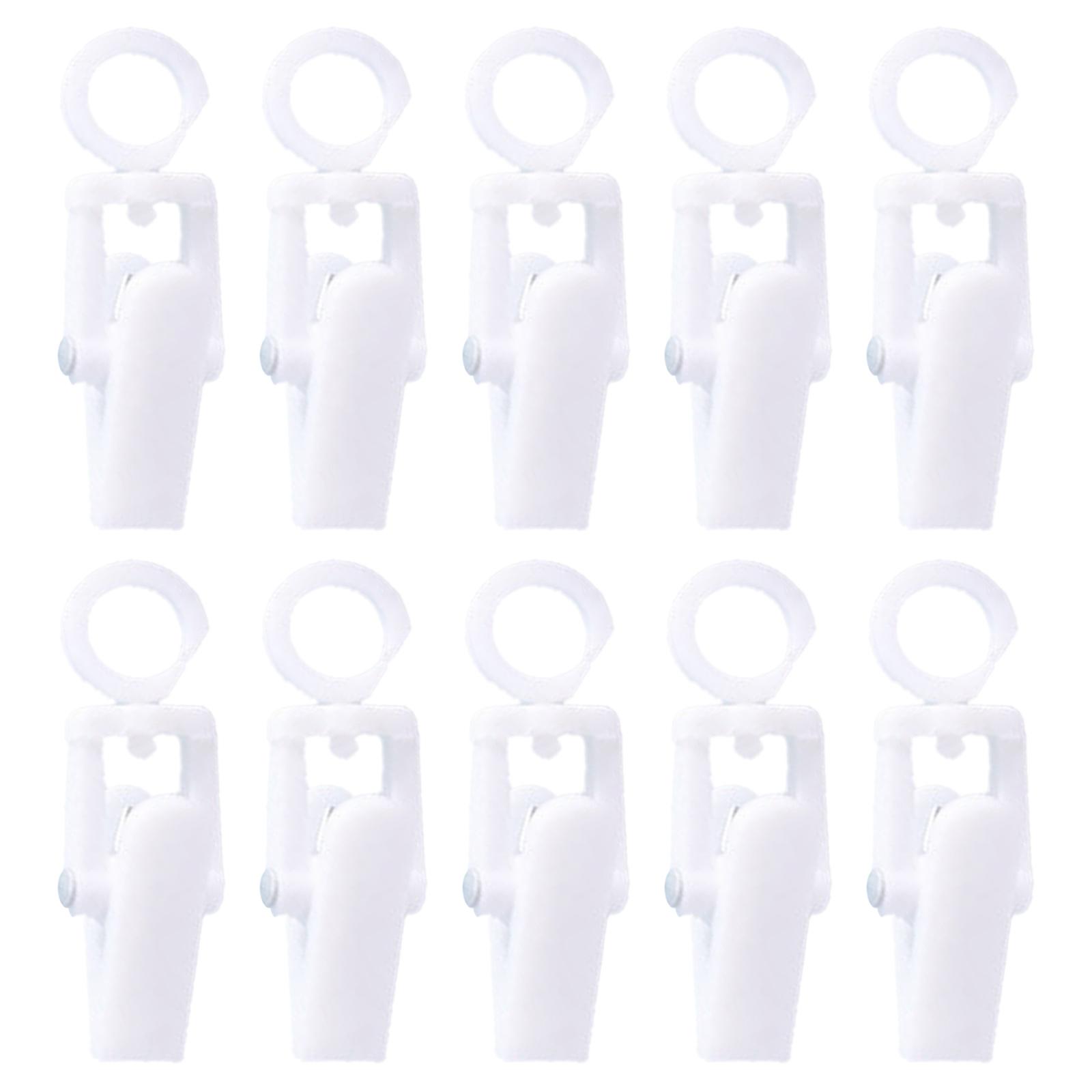 

Маленький зажим для штор, вращающийся пластиковый крючок, пластиковый зажим для полотенец, зажим для шляп, зажим для обуви, многоцелевые вешалки для штор для шляп белый