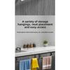 Mounted Kitchen Cabinet Towel Rack – Space Saving Dishcloth Holder ,No Drill Installation, Organizing Hand Towels and Dishcloths, Towel Racks